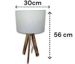 Abajur Luminária De Chão Iluminação Perfeita Tripé Bivolt 56 cm de altura