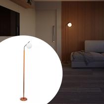 Abajur Luminária de Chao Kaline Com Globo Fosco E Com Lampada Branco Quente