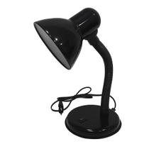 Abajur Luminária de Mesa Bivolt Flexível Base E27 para Estudo Escritório e Leitura