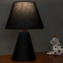 Abajur luminária de Mesa Clássica Preta Com Cúpula Cônica Para Decoração Sala, Quarto, Escritório Cabeceira Cama Abajur luminária de Mesa Clássica Preta Com Cúpula Cônica Para Decoração Sala, Quarto, Escritório Cabeceira Cama
