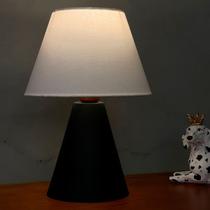 Abajur luminária de mesa Clássico Cone Preto de Alumínio bivolt Com Cúpula Para Casa Sala Escritório e Quarto e cabeceira Cama Abajur luminária de mesa Clássico Cone Preto de Alumínio bivolt Com Cúpula Para Casa Sala Escritório e Quarto e cabeceira Cama