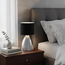 Abajur luminária de Mesa Clássico Elegante Bojudo Escovado Com Cúpula Decoração iluminação de Casa Sala Quarto Escritório Corredor