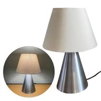 Abajur luminária de Mesa Cone Escovado Com Cúpula Para Sala, Quarto, Cabeceira de Cama, Escritório, Casa Abajur luminária de Mesa Cone Escovado Com Cúpula Para Sala, Quarto, Cabeceira de Cama, Escritório, Casa