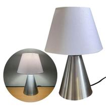 Abajur luminária de Mesa Cone Escovado Com Cúpula Para Sala, Quarto, Cabeceira de Cama, Escritório, Casa Abajur luminária de Mesa Cone Escovado Com Cúpula Para Sala, Quarto, Cabeceira de Cama, Escritório, Casa