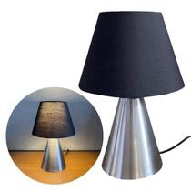 Abajur luminária de Mesa Cone Escovado Com Cúpula Para Sala, Quarto, Cabeceira de Cama, Escritório, Casa Abajur luminária de Mesa Cone Escovado Com Cúpula Para Sala, Quarto, Cabeceira de Cama, Escritório, Casa