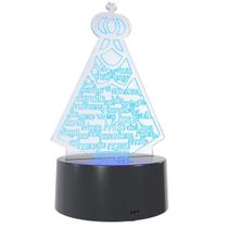 Abajur Luminária de Mesa Decorativa Religiosa LED Santa Nossa Senhora Aparecida