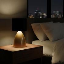 Abajur luminaria de Mesa Elegante moderno Bojudo Dourado Com Cúpula algodão Abajur luminaria de Mesa Elegante moderno Bojudo Dourado Com Cúpula algodão