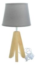 Abajur Luminária De Mesa Madeira Decoração Sala Quarto Mesa de Cabeceira
