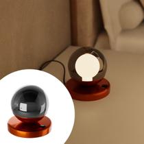 Abajur luminaria de Mesa Moderno Dama Com Globo Rosca 10cm de Alumínio e Bivolt Para Cabeceira de Cama, Quarto ou Sala