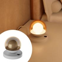 Abajur luminária de Mesa Moderno Dama Em Alumínio Interruptor Com Vidro Globo 10cm