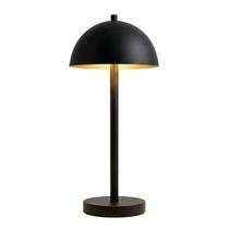 Abajur Luminária de Mesa Moderno Meia Lua Roma Preto Quarto Sala Escritório Abajur Luminária de Mesa Moderno Meia Lua Roma Preto Quarto Sala Escritório
