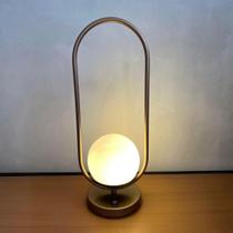 Abajur luminária de Mesa moderno Oval Jabuticaba com interruptor Com Vidro Globo 12cm Abajur luminária de Mesa moderno Oval Jabuticaba com interruptor Com Vidro Globo 12cm