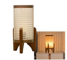Abajur Luminaria De Mesa Ravely Rattan Iluminação Moderno Abajur Luminaria De Mesa Ravely Rattan Iluminação Moderno