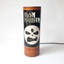 Abajur Luminária de mesa Rock Iron Maiden Abajur Luminária de mesa Rock Iron Maiden