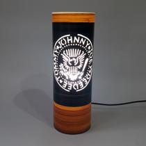 Abajur luminária de mesa Rock Ramones Abajur luminária de mesa Rock Ramones