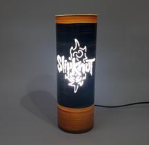 Abajur luminária de mesa Rock Slipknot Abajur luminária de mesa Rock Slipknot