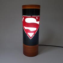 Abajur Luminária de mesa Super Heróis SuperMan Abajur Luminária de mesa Super Heróis SuperMan