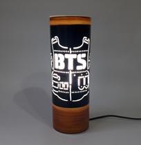 Abajur luminária de rock BTS Abajur luminária de rock BTS