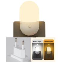 Abajur Luminária De Tomada Com Led para quarto Crianças bebê corredor Com Botão Luz Noturna Quente e Fria Bivolt Abajur Luminária De Tomada Com Led para quarto Crianças bebê corredor Com Botão Luz Noturna Quente e Fria Bivolt