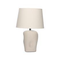 Abajur Luminária decorativa cerâmica e fibra natural mart Abajur Luminária decorativa cerâmica e fibra natural mart