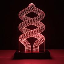 Abajur Luminária Espiral 3D Led