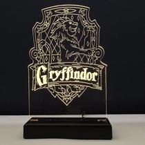 Abajur Luminária Grifinória Harry Potter Gryffindor Led