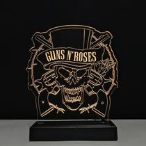 Abajur Luminária Guns N' Roses Decorativa Led - Tecnotronics