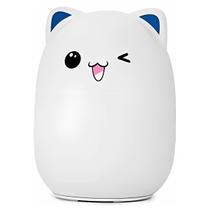 Abajur Luminaria Infantil Silicone Gatinho RGB Recarregável Abajur Luminaria Infantil Silicone Gatinho RGB Recarregável
