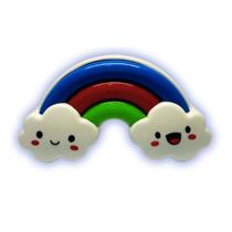 Abajur Luminaria Infantil Tomada Led Bivolt Arco iris