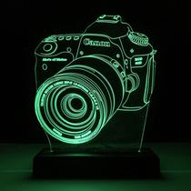 Abajur Luminária Led Câmera Fotográfica Canon 3d