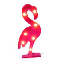 Abajur Luminária Led Decorativo Enfeite Flamingo