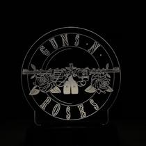 Abajur Luminária Led Guns N' Roses Decorativa - Tecnotronics