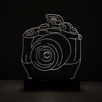 Abajur Luminária Led Máquina Fotográfica Decorativa