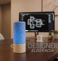 Abajur Luminária LED Minimalista Design Moderno Sala Escritoriov e Quarto em Relevo sem aquecimento Lâmpada Led