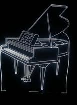 Abajur Luminária Led Piano - Presente