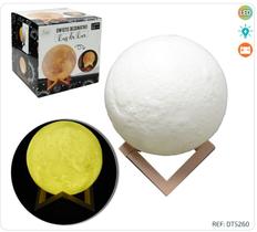 Abajur Luminária Lua Cheia Led Base De Plástico DT8054 Abajur Luminária Lua Cheia Led Base De Plástico DT8054
