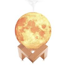 Abajur Luminária Lua Humidificador Touch 12 x 12cm Led - DS Abajur Luminária Lua Humidificador Touch 12 x 12cm Led - DS