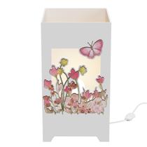 Abajur Luminária MDF Quarto Bebê Kit Higiene Cogumelo