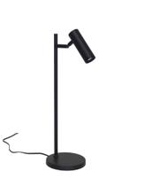 Abajur Luminária Mesa Alumínio Articulável Tubo Preto.