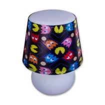 Abajur Luminária Micro Lampe Led Decoração Capa Pac-Man