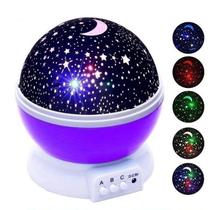 Abajur Luminaria Projetor Estrelas Parede teto Iluminação Decoração Lilás