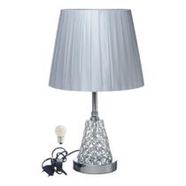 Abajur Luminária Quarto Sala mesa de cabeceira Cristal Com Lampada