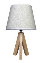 Abajur Luminária Rustica Branca De Mesa 38cm Bivolt 110/220v