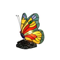 Abajur Luminária Tiffany Borboleta Ideal para Sala e Quarto 18X21cm