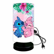 Abajur luminaria unique infantil quarto bebe stitch aloha