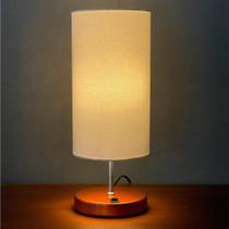 Abajur Luminárias De Mesa Clássico Redondo Com Interruptor Com Cúpula Para Sala, Quarto, Cabeceira Cama, Escritório