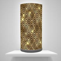 Abajur lumiraria Decorativo Estampa Abstrada 01