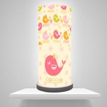 Abajur lumiraria Decorativo Infantil Baleia
