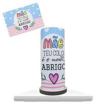 Abajur lumiraria Decorativo Tema Mãe Teu Colo é Meu Abrigo