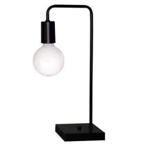 Abajur Lustres Amandini Luminária Mesa L Preto 17x42cm